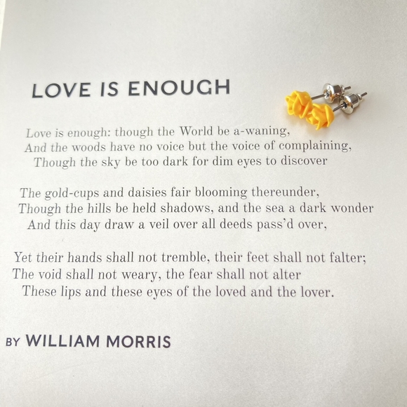 BNWT Yellow Rose Stud Earrings - Sunny and Floral - Picture 7 of 9